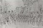 William Waud Sherman Reviewing His Army on Bay Street,Savannah,January Sweden oil painting artist